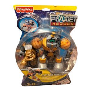 Fisher Price Planet Heroes Jupiter Gustus and Companion Canine Robot Dog 2006